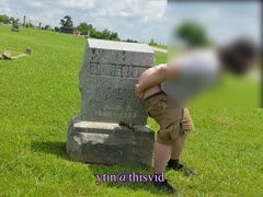Public Cemetery Gravestone Shit
